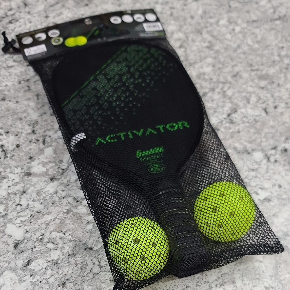 Franklin Pickleball Wooden Paddle Set with Balls